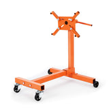 Garvee Engine Stand 750 LBS Rotating Folding Steel 4 Caster Base 4 Adjustable Arms 33.5x29.5x35.4 Inch for Auto Repair Garage, Orange - 