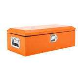 Garvee Black Steel Truck Bed Tool Box, Diamond Plate, Side Handle, Lock Keys, Compact Storage for Pickup, Truck, RV, Trailer - Orange