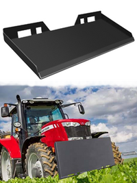 Garvee 5/16 Inch Quick Attach Plate Heavy Duty Steel Skid Steer Mount Plate Universal Attachment Mount Plate for Tractors, Black