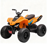 Garvee Ride - P Series: 24V Battery Powered Kids Electric Vehicle, 4 Wheeler Quad w/Headlights,MP3,USB,Volume Control, Large Seat, Electric Ride on Toys Best Gifts for 18-36 Months Boys and Girls (Orange) - Orange