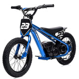 Garvee Ride - G Series: 250W Motor 3-Speed Aluminum Frame 16" Off-Road Tires Detachable Battery Outdoor Adventure - Blue