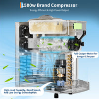 Garvee 1500W Single-Flavor Commercial Soft Serve Ice Cream Machine, 5.3-7.4 Gal/H Soft Serve Machine with LED display, Self-Cleaning, High Productivity Equipment for Restaurants & Snack Shops
