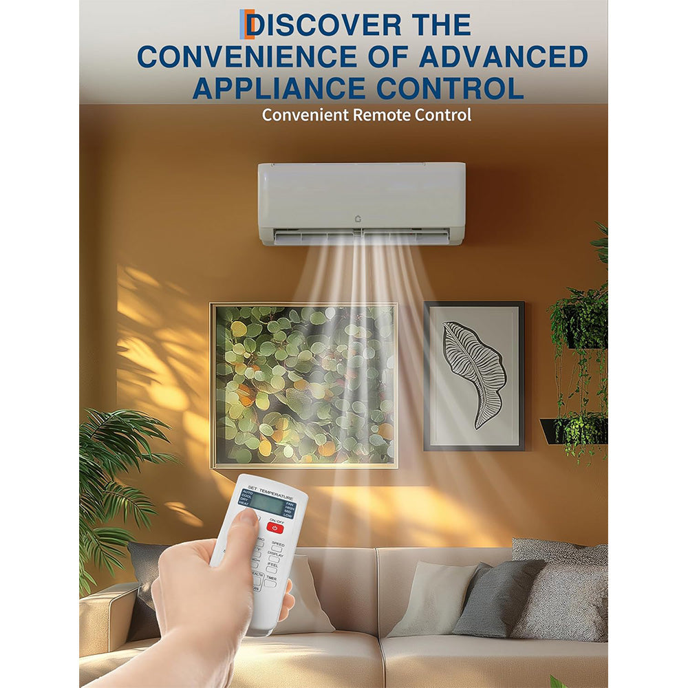 Garvee 9000 BTU Mini Split Air Conditioner,18.5 SEER2 Ductless Inverter AC w/ 230V, Cool Up to 450 Sq. Ft with Heat Pump System, Compatible with Alexa
