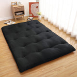 Garvee Japanese Floor Mattress, Futon Mattress Full Size 54"x 80", Roll Up Mattress for Floor Tatami Mat, Sleeping Mat Camping Mattress Pad for Dormitory Guest Room, Black - Black
