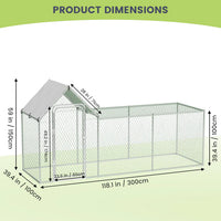 Garvee All-in-One Backyard Chicken Coop Starter Kit: Predator-Proof Walk-In Poultry Run, Roll-Away Nesting Box, Climbing Gym & Adjustable Cleaning spatula - Comfort for 1-4 Hens