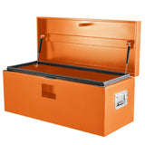 Garvee 36"x15"x15" Steel Truck Bed Tool Box, Trailer Tongue Storage Organizer Chest, for Truck Bed, RV, Trailer, Orange - Orange