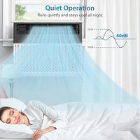 Garvee 6000 BTU Window Air Conditioner U-Shaped With RC, High-Efficiency Cooling Small Window Air Conditioner with Remote Control and Washable Filter, Quiet Operation, Cooling Up to 250 Sq Ft, 115V/60Hz