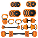 Garvee 4-in-1 Adjustable Dumbbell Set 66 lb Weight Set for Home Gym Fitness, Black, Versatile