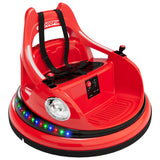 Garvee Ride - P Series: 12V Ride on Toddler Bumping Car W/Remote Control, LED Lights & 360 Degree Spin, ASTM Certified - Red - Red