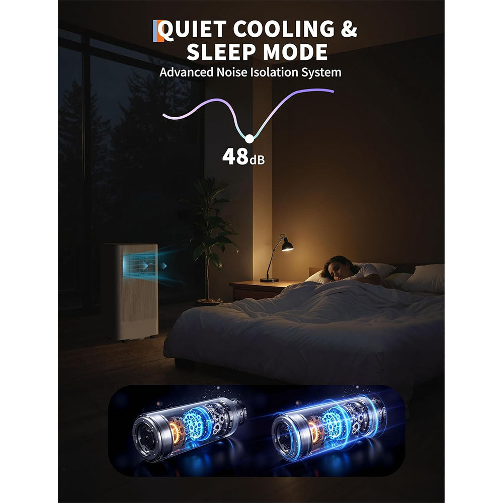 Garvee 10000 BTU Portable Air Conditioners with Remote Control, Portable AC for Room Up to 450 Sq. Ft., 3-In-1 Air Conditioner with Digital Display, Window Installation Kit, 24H Timer, Sleep Mode