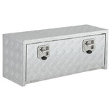 Garvee 36 Inch Heavy Duty Aluminum Tool Underbody Box, Waterproof Truck Storage Organizer for Pick Up Truck Bed, RV Trailer, Silver - Sliver