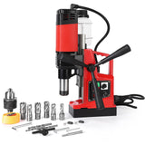 Garvee Magnetic Drill Press, 1550W Motor 10-Speed Gear Box, Magnetic Base for Secure Positioning - 