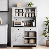 Garvee Buffets & Sideboards, Large, White - White