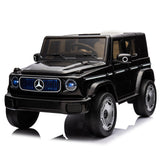 Garvee 12V Mercedes-Benz EQG Kids Ride-On: Dual Motors, 4.0 MPH, LED, USB/BT Music, Remote Control, Soft Start, for Ages 3-7 - Black