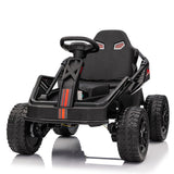 Garvee Ride - P Series: 24V Kids Electric Car with Parent Control, 200W 4x4 Ride On Toy for Big Kids, 4 Shock Absorbers, Metal Frame, 4 Wheeler ATV for Boys Girls Ages 3+, Black - black