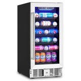 Garvee 3.2 Cu.ft Beverage Fridge, 115 Cans, 36～60°F Control & Lock
