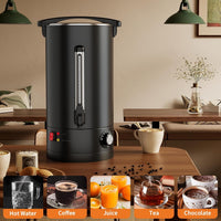 Garvee High Volume Stainless Steel Commercial Coffee Urn – 18L Double Wall Electric Hot Beverage Dispenser, Fast Heating & Easy Clean – For Catering, Buffet, Wedding, Party, Office – Specification: 18L