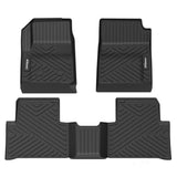 Garvee Custom Fit Floor Mats Compatible with 2023 2024 Chevrolet Chevy Colorado Crew Cab & 2023 2024 GMC Canyon, Black TPE All-Weather Car Floor Liners, Front & Rear Row Set - Brand: COZONY