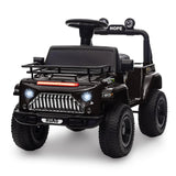 Garvee Ride - P Series: 6V Ride On Car for Toddlers - Battery Powered Electric Car with Music, LED Light, FM, Horn, Rear Storage, 4 Wheels - Black - black