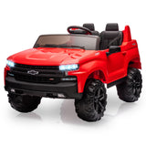 Garvee Ride - P Series: 24V 2-Seater Ride On Car For Kids For 3 - 8 years, Licensed Chevrolet Silverado - Red - Red