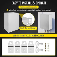 Garvee Junction Box, Steel Electrical Box 24x16x12", NEMA 4X Electrical Enclosure Box IP66 Waterproof & Dustproof, Universal Electrical Project Box with Lock & Mounting Plate
