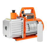 Garvee 5CFM Dual-Stage Rotary Vane Vacuum Pump - High Flow Rate, Efficient Heat Dissipation, Aluminum Alloy, Low Noise, For AC Repair, Resin Degassing - Orange