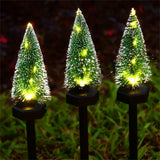 Garvee Solar Christmas Tree Lights, Solar Powered Christmas Light Stakes Waterproof Outdoor Christmas Yard Lights Landscape Decoration for Garden Lawn Yard Patio - Plastic