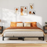 Garvee King Bed Frame Metal 6 Inch, Heavy Duty Platform Bed Frame with Reinforced Slats Support, 800 Lbs Load Capacity, Noise Free, No Box Spring Needed and Screws, Tool-Free Assembly - 6 Inch Hight