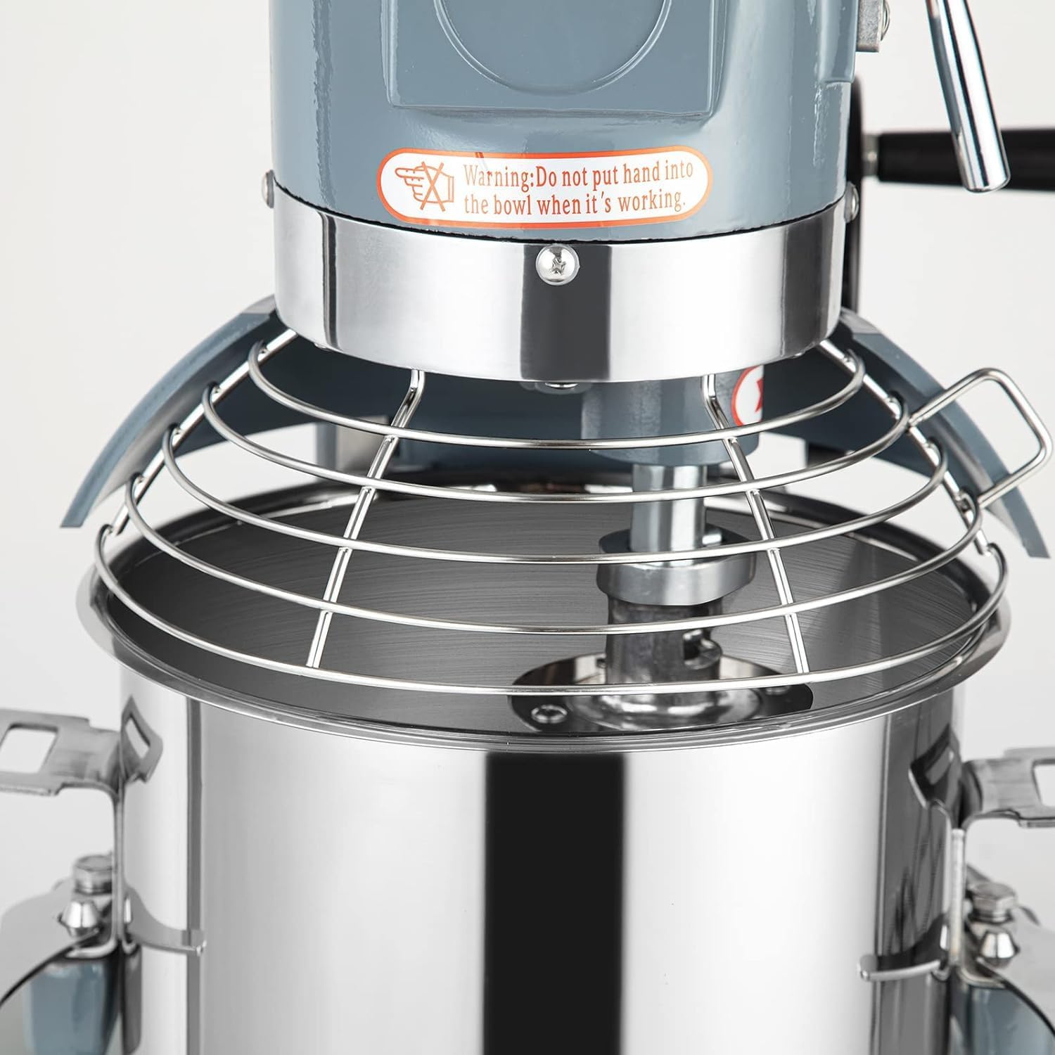 Garvee Commercial Stand Mixer 10Qt 450W 3-Speed Stainless Steel Bowl Timing Function Safety Guard for Schools Bakeries Restaurants