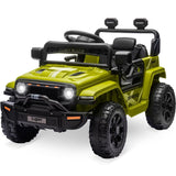 Garvee Ride - P Series: 12V Ride On Toy w/Parent Remote Control, Steering Wheel Music, 4-Wheel Spring Suspension, Led Lights, 2 Speeds, Kids Electric Vehicles for Age 3-5, Green - Green