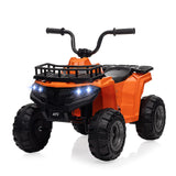 Garvee Ride - P Series: 12V Kids Ride-On Quad ATV: Non-Toxic, Bluetooth, LED, 2 Speeds, All-Terrain, Orange - Orange