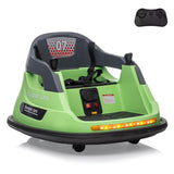 Garvee Ride - P Series: 12V Kids Bumper Car with Remote Control, LED Lights & 360 Degree Spin, Indoor and Outdoor Kids Toy for 18+ Months Kids - Green - Green