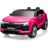 Garvee Ride - P Series: 24V 2-Seater Chevrolet Blazer Kids Car with Remote Control, Bluetooth - Pink - Pink