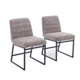 Garvee Upholstered Kitchen Chair Easy Assembly Coffee Linen One Size Comfort Durable - Coffee