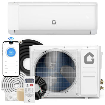 Garvee SEER 21 24000 BTU 230V Mini Split Air Conditioner | Energy-Efficient Inverter AC System with WiFi, Remote Control & Easy Installation Kit for Rooms Up to 1500 Sq.Ft