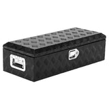 Garvee 39X13 Inch Truck Bed Tool Box Heavy Duty Aluminum Diamond Plate Waterproof Storage Chest with Lock for Trucks Trailers RVs, Black - Black