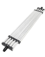 Garvee Aluminum Telescoping Work Plank 8-13FT Adjustable Anti-Slip Platform Scaffold Ladder Accessory, Heavy-Duty 440LBS Capacity, Durable Aluminum, Versatile Use - Silver