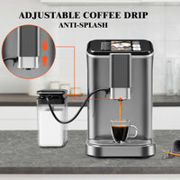 Garvee Fully Automatic Espresso Machine 20 Bar, 1350W Espresso and Cappuccino Machine with Automatic Milk Frother, Gift for Coffee Lover
