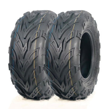 Garvee 2-Pack Sport ATV Tires 18x9.5-8, 4PR Lawn Mower Tire, Turf Tires, Sand ATV UTV Off-Road, Reinforced Sidewall, Tubeless, Durable Black