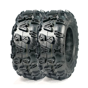 Garvee 25x10-12 ATV UTV Tires Tubeless All Terrain Off-Road Wide Footprint Extra Grip Mud Sand Rock