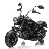 Garvee Ride - P Series: 12V Electric Motorcycle for Kids, 3-Wheel Ride-On Toy with Detachable Training Wheels, Black, Toddler Outdoor Fun - Black