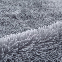 Garvee Fluffy & Sheepskin Pure Grey 2.6'-Round Area Rugs for Living Room Rug Super Soft Shag Rug for Bedroom Modern Plush Rugs Fluffy Carpets for Kids Boys Girls Room Decor Non-Slip Fuzzy Rug for Nursery