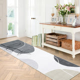 Garvee Modern Runner Rugs for Hallway 2x6 Bathroom Rugs Machine Washable Rugs Artistic Abstract Rug Small Rug Kitchen Mat Non Slip Area Rugs for Living Room Entryway Bedroom Laundry, 2'x6' Grey/Taupe - Gray