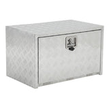 Garvee 18"X18" Heavy Duty Aluminum Tool Underbody Box, Waterproof Truck Storage Organizer Chest for Pick Up Truck Bed, RV Trailer, Silver - Silver