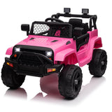 Garvee Ride - P Series: 12V Ride On Truck Car for kid : Remote Control, 3 Speeds, MP3 Music, Suspension, LED Lights,for 3+ Year Old - Pink - Pink