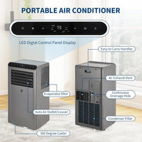 Garvee 2026 New Update 8000 BTU Portable Air Conditioners, 3-In-1 Portable AC Units for Rooms with Dehumidifier, Quiet Room Air Conditioner Cools Up to 350 Sq.Ft., Energy Efficient, Remote, 24Hrs Timer, Auto Swing