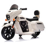 Garvee Ride - B Series: 6V Ride-On Motorcycle for Kids, Electric Dirt Bike with USB, Music, Headlight - White - White