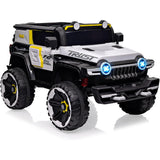 Garvee Ride - P Series: 12V 2-Seater Kids Ride On Car with Remote Control & Music - White - White