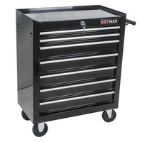 Garvee 7-Drawer Metal Rolling Tool Chest with Wheels,Heavy Duty Tool Storage Cabinet with Locking System,Toolbox with Wheels for Garage, Warehouse, Workshop, Repair Shop