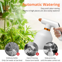 Garvee Electric Plant Spray Bottle - Handheld Cordless Watering Can for Easy Indoor & Outdoor Plant Care